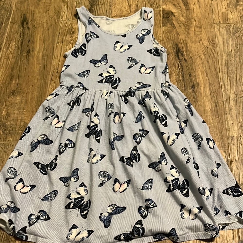 Light Blue H&M Sun Dress. Butterflies, FREE With Bundle of 2 or more items.